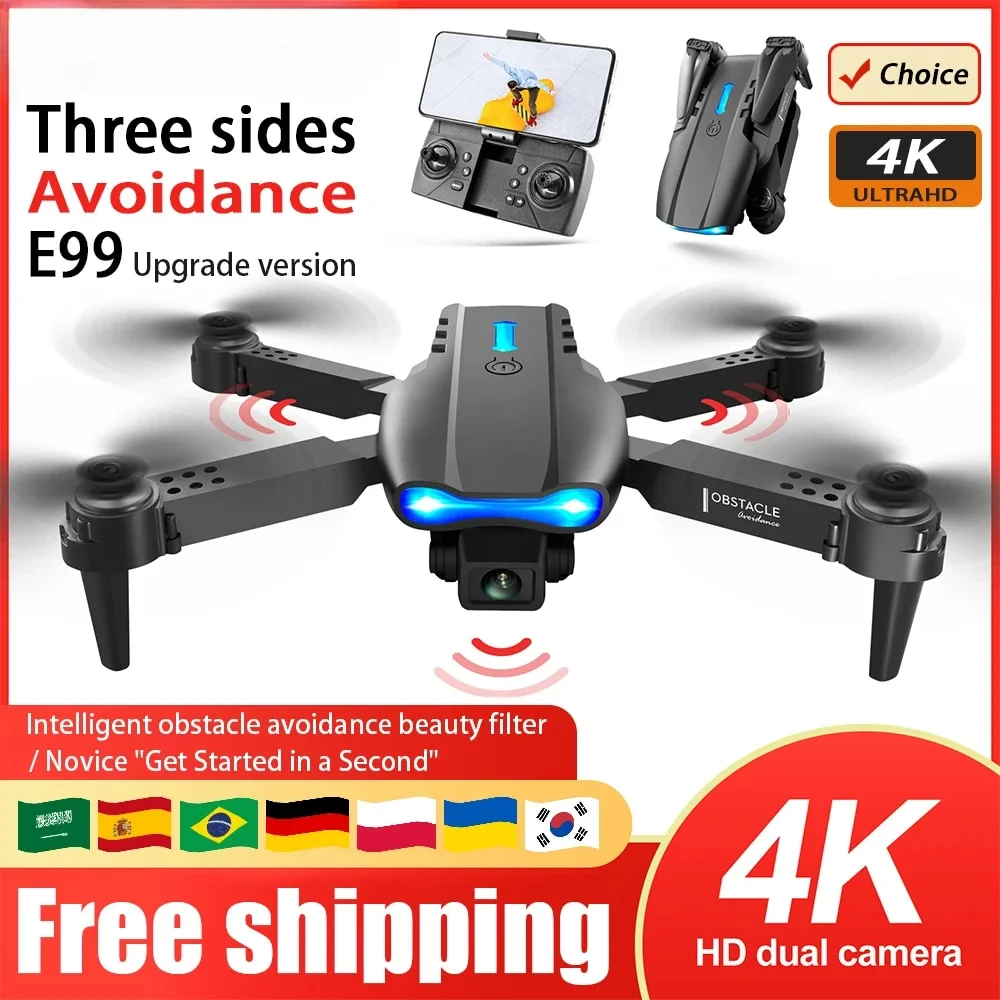 Eachine Drone E58 - Drone pliant E99, quadrirotor, poignée de
