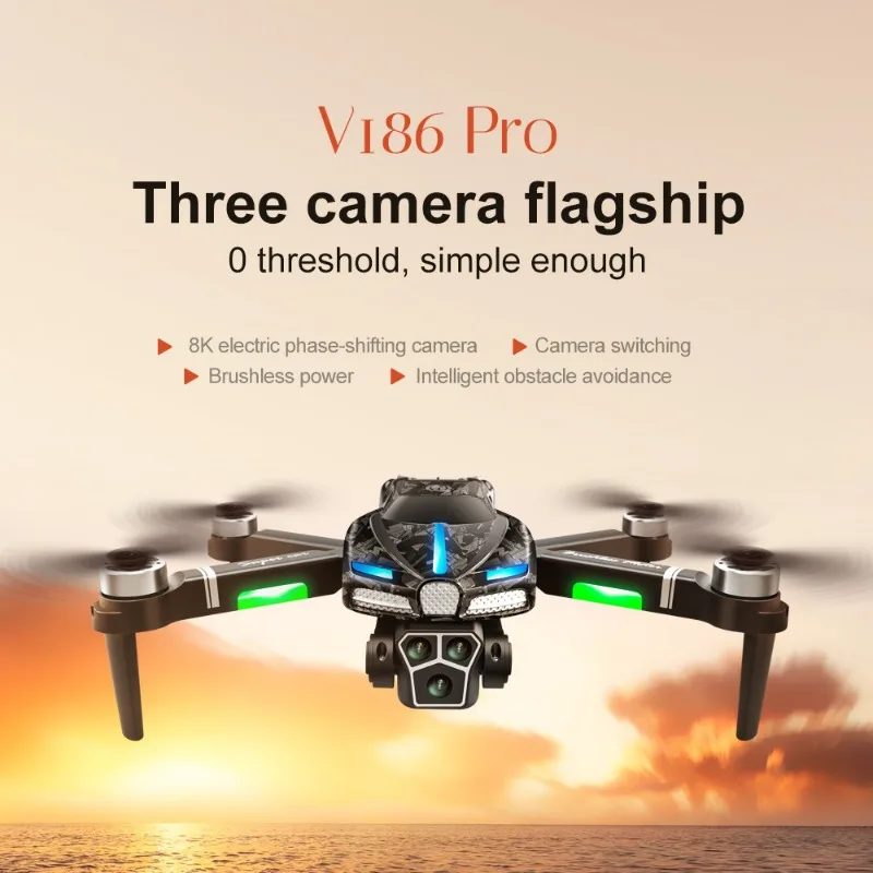 Fpv Drone Charger - Nouveau Drone professionnel V186 Pro, moteur