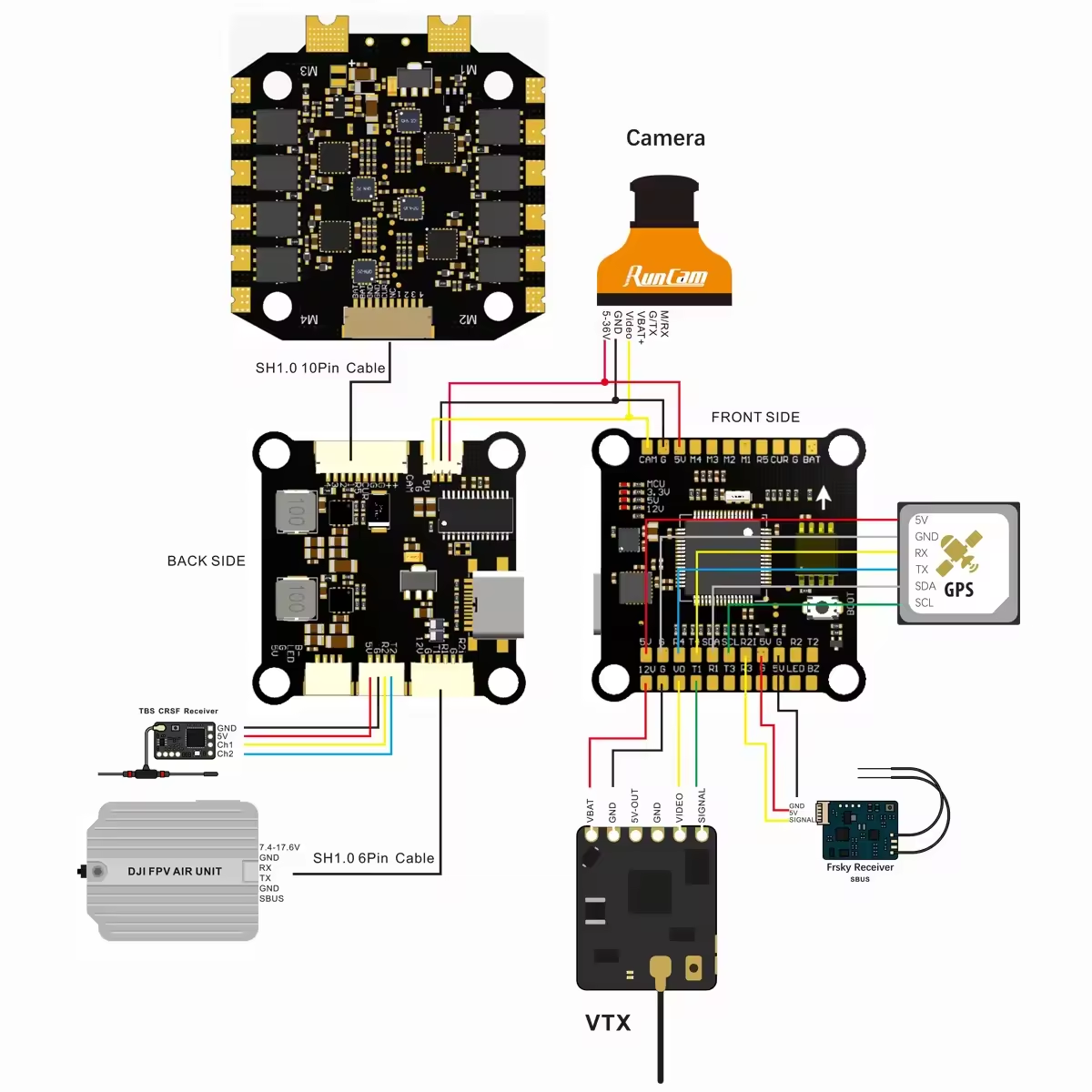 Betaflight Fc F7 - Contrôleur de vol F405 F722 F7