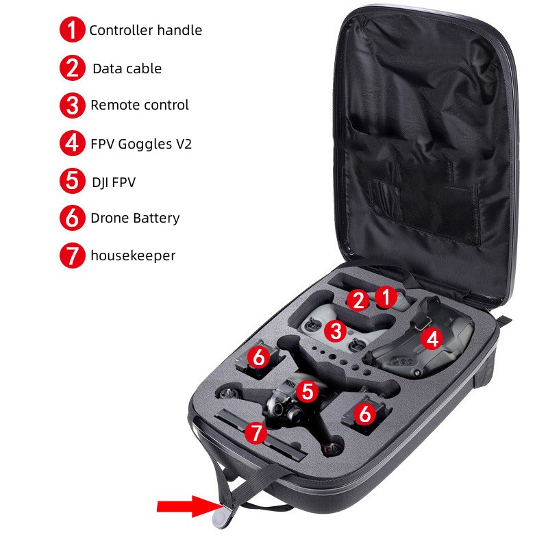 Sac à dos étui rigide doublure - Fpv Drone Bag avis et prix