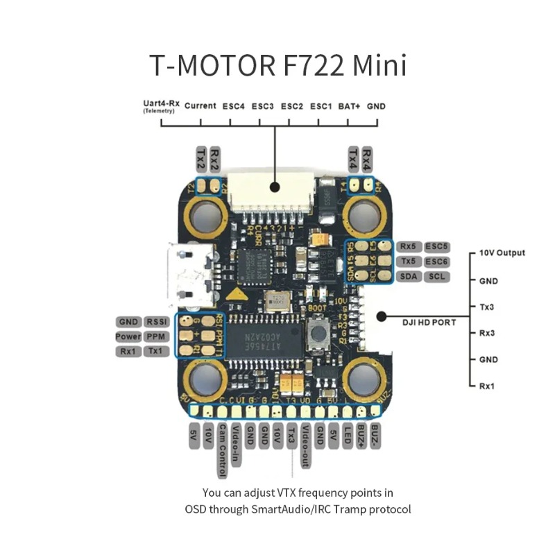 Combo ESC 4-en-1 T-Motor MINI  - Betaflight Fc F7 avis et prix