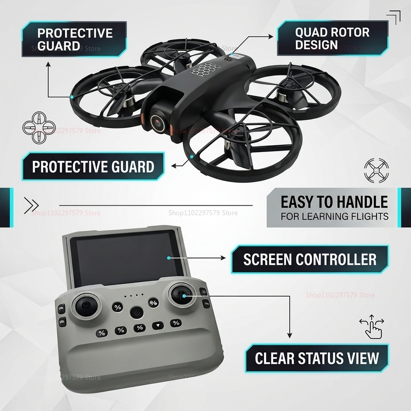 Nouveau Mini Drone M5 2026 ave - Fpv Drone Charger avis et prix