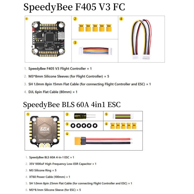 SpeedyBee F4 F405 V4 55A BLS 3 - Betaflight Fc F4 avis et prix