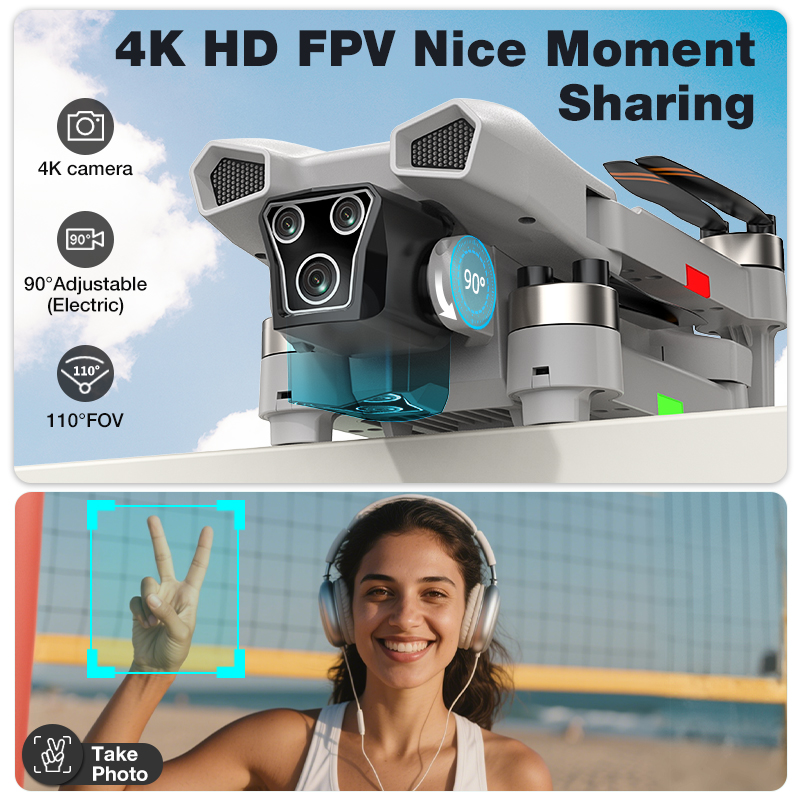 NOUVEAU Drone L017 Pro Brushle - Fpv Drone Charger avis et prix